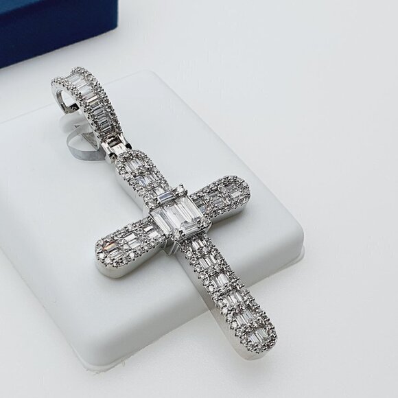 - 925 Sterling Silver Plated CZ Pendant, EVBRS511 - Picture 8 of 10